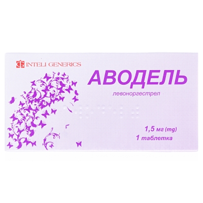 АВОДЕЛЬ таблетки по 1,5 мг; по 1 таблетці у блістері, по 1 блістеру у картонній коробці
